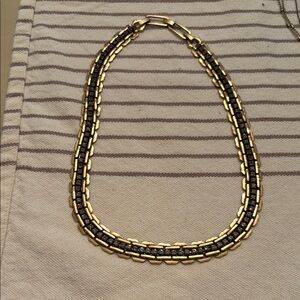 Gold and Black Chain Necklace